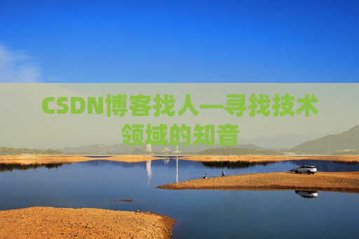 CSDN博客找人—寻找技术领域的知音